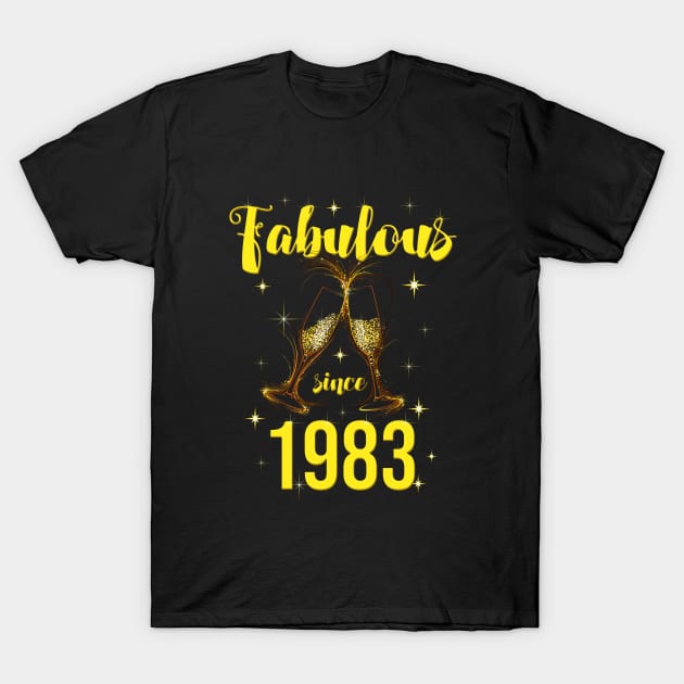 40th Birthday - Fabulous Since 1983 T-Shirt by Kudostees